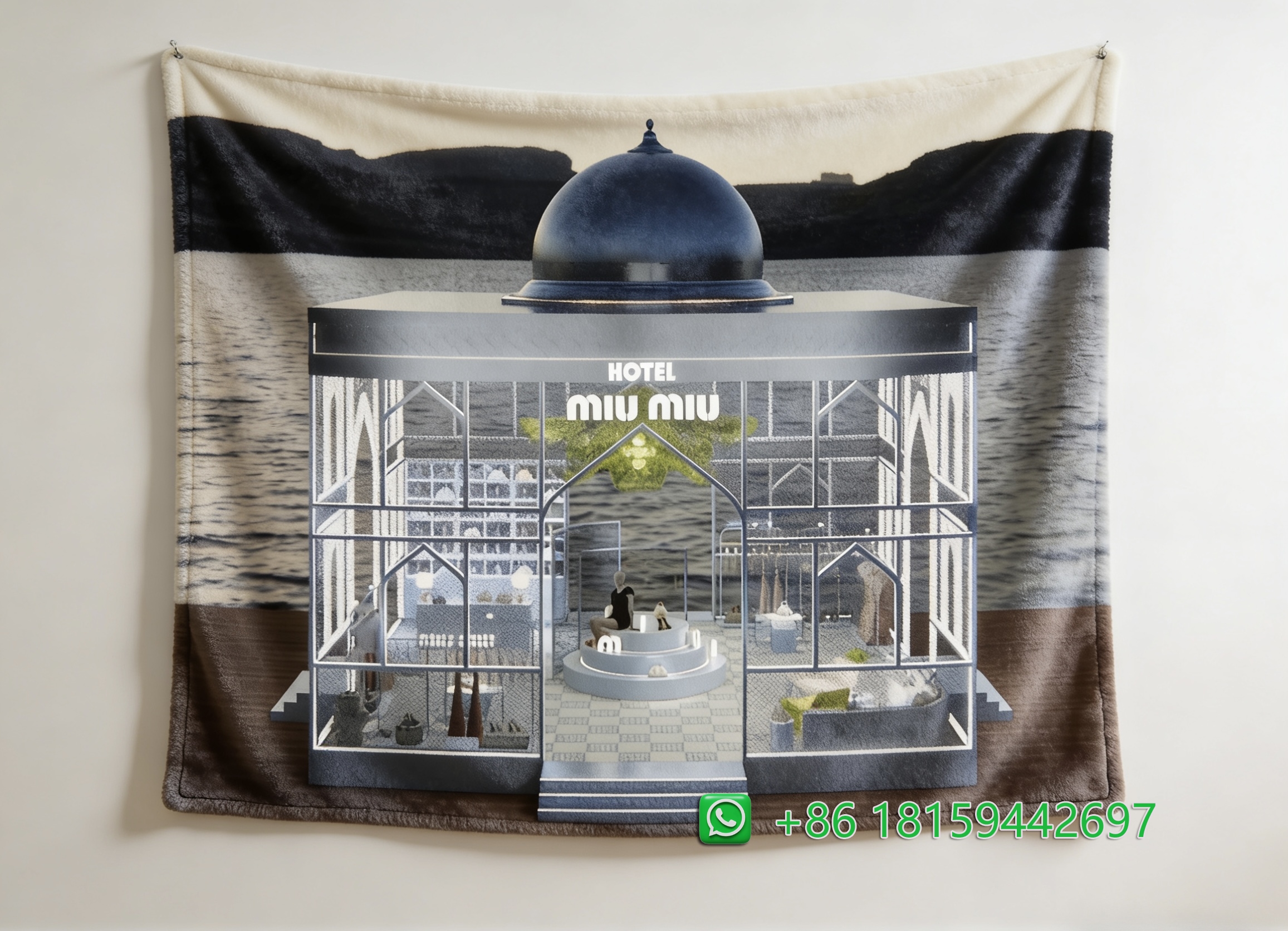 Miumiu Throw Blankets